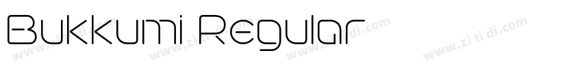Bukkumi Regular字体转换